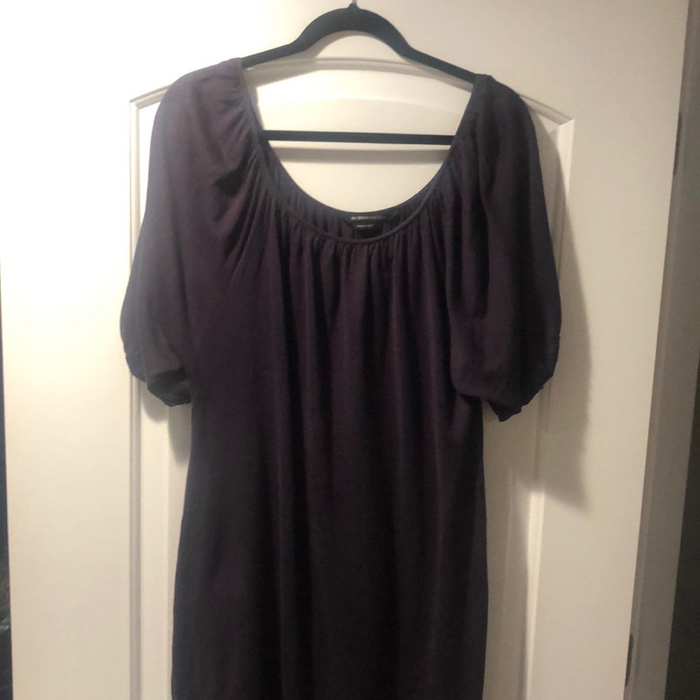 BCBGMaxAzria purple shirt dress
